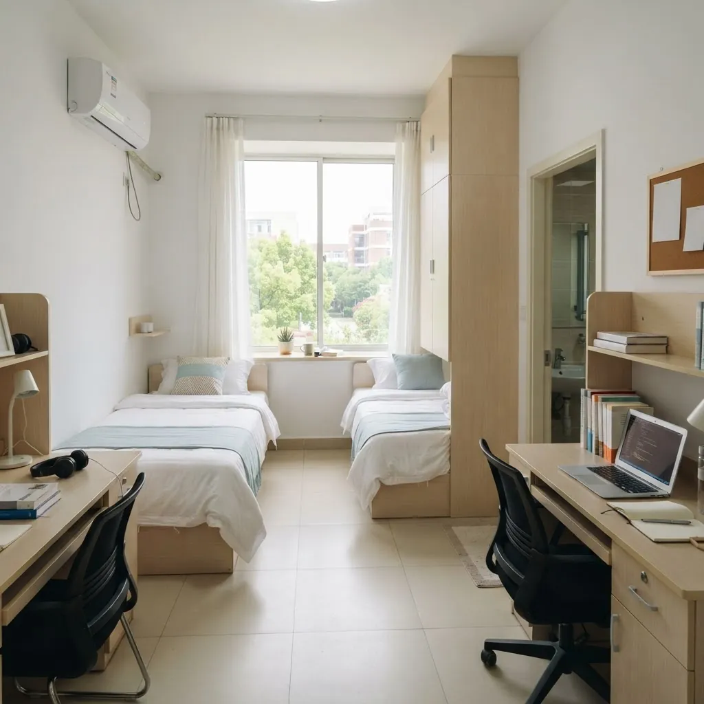 International student dormitory at Minzu University of China