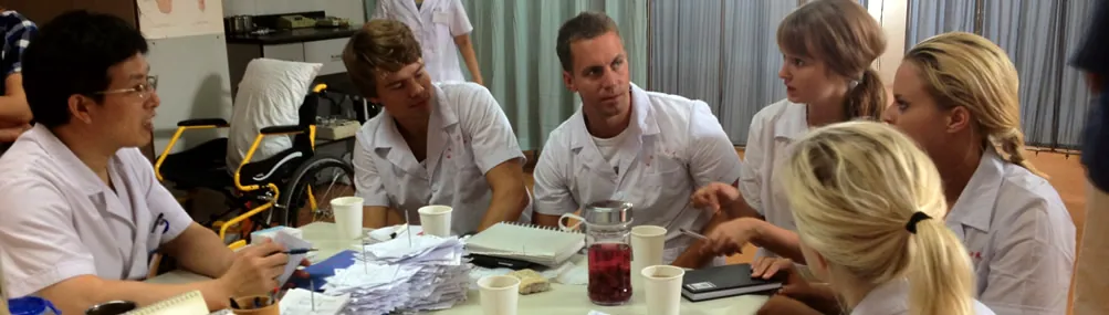 Students participating in campus life at Nanjing University of Chinese Medicine