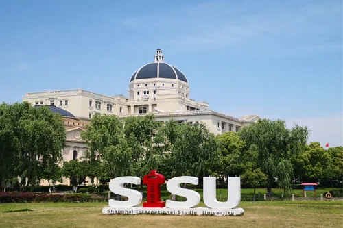 Shanghai International Studies University library reading room