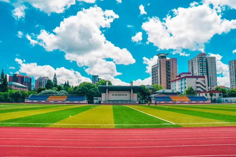Sports field and running track at Shanghai Normal University