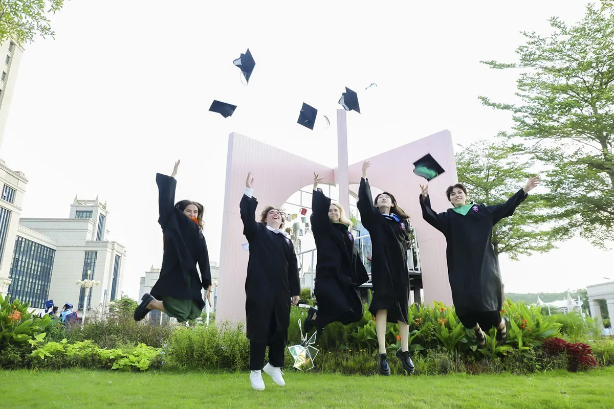 Chinese, Russian and international students at Shenzhen MSU-BIT University