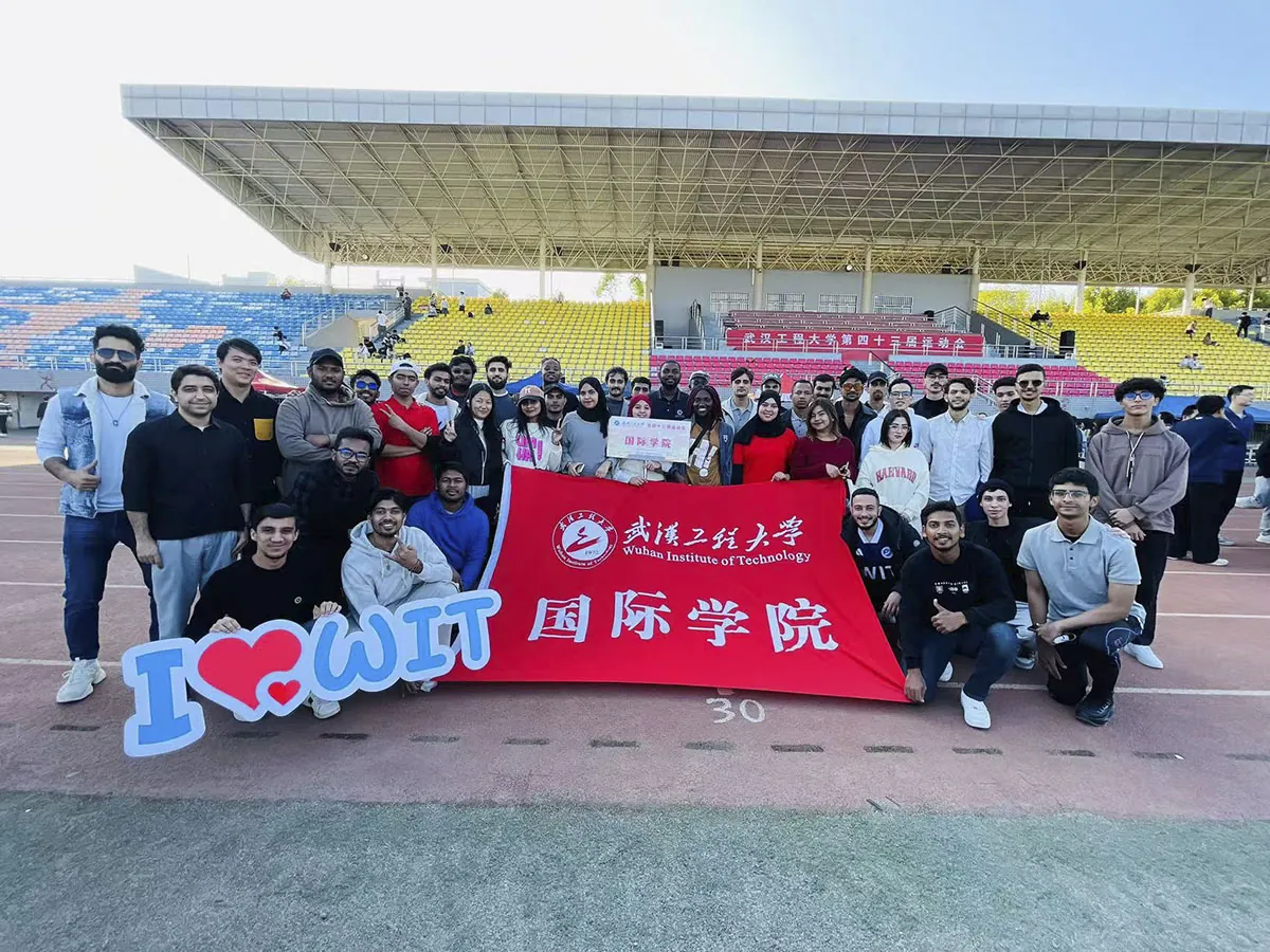 Students at Wuhan Institute of Technology